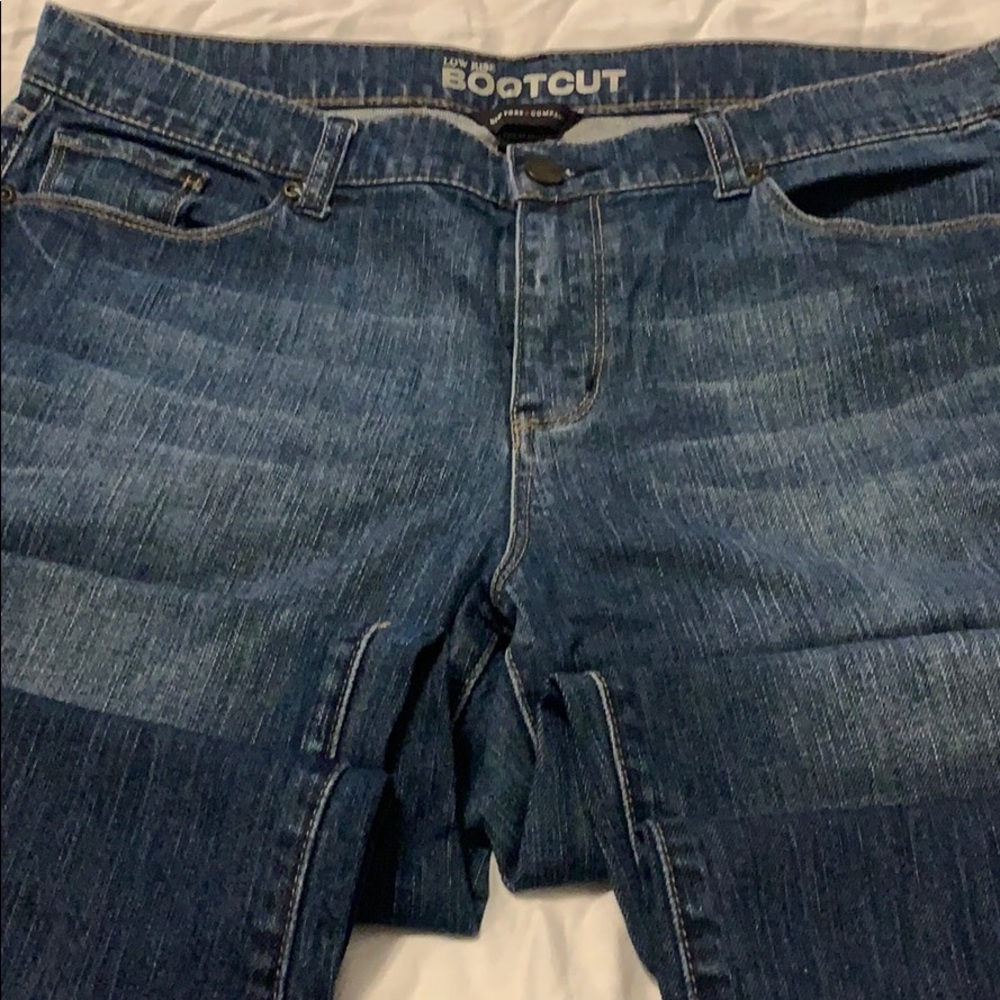 New York and Company low rise boot cut denim